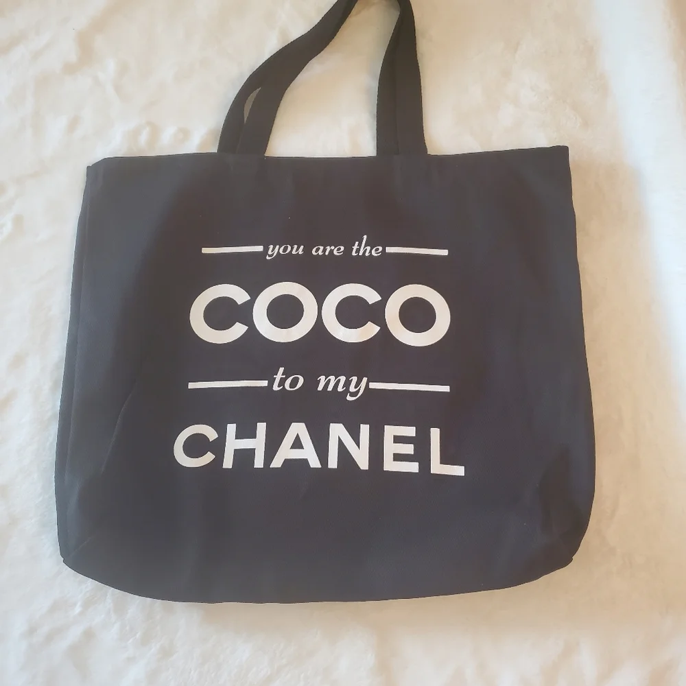 #091-NEW! YOU ARE THE CoCo TO MY... TOTE FABULOUS, CHIC, SEXY COTTON TOTE BAG - Picture 10 of 14